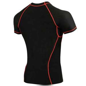 Camiseta de Compresión de Manga Corta para Hombre, Secado Rápido, Material Spandex, Logotipo Personalizado Impreso, para Adultos, Entrenamiento de MMA - Product Image 5