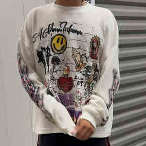 เสื้อยืดคอกลมทรงหลวมใส่ได้ทั้งชายและหญิงทรงหลวมพอดีตัวผ้าฝ้าย100% ลายกราฟิกเฮฟวีเวตดีไซน์และโลโก้ตามสั่ง - Product Image 2