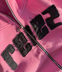 Traje Deportivo Personalizado 100% Algodón Transpirable con Estampado Otoñal, Logotipo de Alta Calidad, MOQ Bajo, Envío Rápido, con Cremallera - Product Image 5