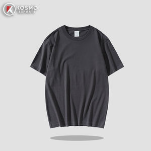 เสื้อเจอร์ซีย์คอกลมทรงโอเวอร์ไซส์สำหรับผู้ชาย เนื้อผ้าฝ้ายผสมใยไผ่ ระบายอากาศได้ดี คุณภาพสูง รับผลิตแบบ ODM ปักลายตามสั่ง พิมพ์ลาย DTG และสกรีนพิมพ์ - Product Image 5