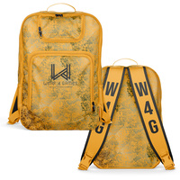 Tas Ransel Olahraga Mikrofiber Custom dengan Logo dan Pola Cetak Khusus, Multifungsi untuk Sepak Bola dan Bola Basket Remaja, Kapasitas 30-40L, Tas Resleting