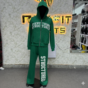 Survêtement à fermeture éclair de qualité supérieure, tendance, à la demande des clients, à bas prix, style unique, nouveau design, survêtements pour hommes - Product Image 1