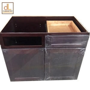 Design moderne Shaker RTA Armoires de cuisine Tout en bois massif Porte en contreplaqué avec tiroir Charnière coulissante Armoires de cuisine peintes-Sans quantité minimale de commande - Product Image 4