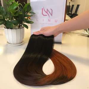 SDD blonde couleur 100% Extension de cheveux humains vietnamiens cuticule alignée femmes cheveux perruque génie trame - Product Image 3