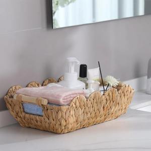 Panier de rangement en jacinthe d'eau, panier de rangement fait à la main, vente en gros, écologique, fabriqué au Vietnam - Product Image 4