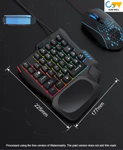 机械键盘电子竞技游戏单手小便携绿色开关电脑左手CF专用