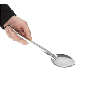 Elegante cuchara para servir de acero hecha a mano con pulido para opciones de comedor y servicio de proveedor indio - Product Image 1