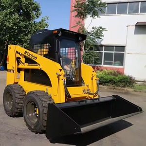 Minicargador de dirección deslizante con tracción en las ruedas Mini 4x4 RTX 380 con capacidad de 2,3-5 toneladas Componentes de cojinete del motor del núcleo Retroexcavadora - Product Image 3