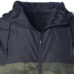 Chaqueta de nailon ligera de nailon 2025 de alta calidad 100%, chaqueta cortavientos transpirable impermeable con capucha - Product Image 3