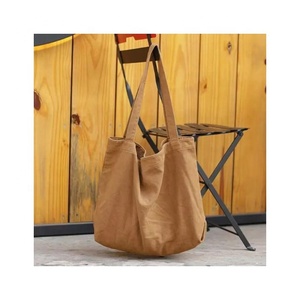 Mustard Colour Sustainable Print Embroidered Large Capacity Reusable Grocery Tote <b>Eco</b> GOTS Certificated Waterproof Shoulder Bags - Product Image 1