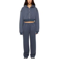 Ensemble de survêtement à capuche pour femme, sweat-shirt long et pantalon de jogging assorti, décontracté et ample, Trackstar OEM Private Label