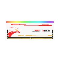 Mémoire PC KISSIN RAM RGB DDR5 Udimm 16 Go 6000 MHz DDR5 RAM pour ordinateur de bureau 288 broches 1,2 V DDR5 RAM 16 Go 32 Go pour ordinateur de jeu