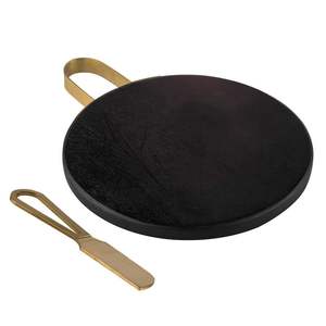 006 Black Acaicia <b>Wood</b> Latest Modern Hot <b>Sale</b> Multi Functional Cheese Serving <b>Board</b> Marble stone Chopping Boar - Product Image 6