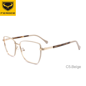 FEROCE Silmo Marcos ópticos Gafas Ópticas Última tendencia Gafas Marco Gafas de metal Gafas - Product Image 6