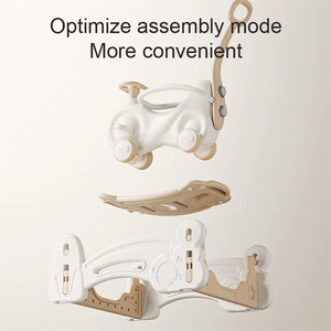 New Kids Rocking Horse Unpowered Baby Plastic Ride On Toy Animais Crianças Mini <span class=keywords><strong>3</strong></span> Em 1 Car Cartoon Cadeira Barato Unicórnio - Product Image 3