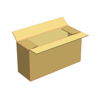 Boîte en carton ondulé C48 de haute qualité pour usage industriel, excellente pour le stockage et la logistique, taille personnalisée et impression de logo