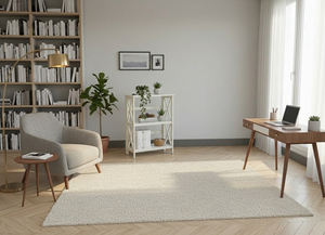 Librería Moderna de 3 Niveles, Ecológica, Marca PKP, Mueble de Salón con 1 Año de Garantía, Madera de Caucho, MDF, Chapa de Roble - Product Image 3