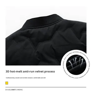 เสื้อแจ็คเก็ตผู้ชายสุดหรู น้ำหนักเบา ระดับไฮเอนด์ คอตั้งแบบเบสบอล ซิปแบบลำลอง แฟชั่นทันสมัย - Product Image 4