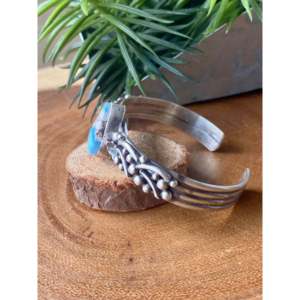 Betta Lee Golden Hill Turquoise & Sterling <b>Silver</b> Fashion <b>Cuff</b> <b>Bracelet</b> - Product Image 4