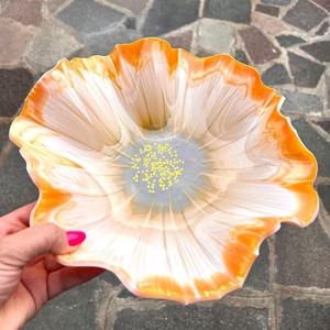 Único tazón de resina hecho a mano decorativo elegante centro de mesa versátil servir cocina comedor moderno elegante accesorio de lujo - Product Image 2