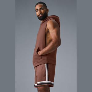 Vente en gros par sublimation Sweat à capuche décontracté sans manches pour hommes avec T-Shirt Sweats à capuche et sweat-shirts confortables - Product Image 3