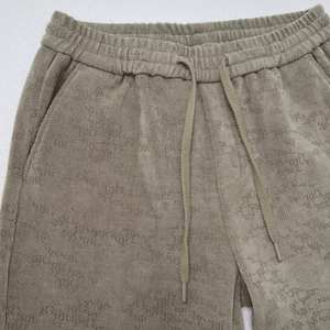 Shorts cargo pour homme, taille mi-haute, devant plat, extensible, respirant, en spandex/coton, imprimé lettres, cordon de serrage, coupe décontractée, poches, extérieur - Product Image 6