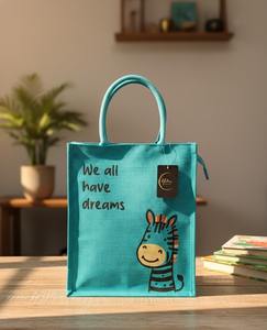 Sac à vin urbain en jute teint écologique, portable, durable, pour 2 personnes, en fibre naturelle, réutilisable, biodégradable - Product Image 1