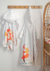 100% Polyester Adult Hooded Poncho Quick Dry Eco-Friendly Woven Swimming Changing Robe <b>Beach</b> Towel <b>Blanket</b> Digital Printed - Product Image 3