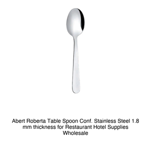Cuillère à table Abert Roberta Conf. Acier inoxydable d'une épaisseur de 1,8 mm pour les fournitures de restaurants et d'hôtels en gros - Product Image 2