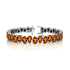 Natural Pear Cut <b>Citrine</b> Gemstone Tennis <b>Bracelet</b> Ready To Ship 14K Pure Gold Fine Jewelry Handmade Tennis <b>Bracelet</b> Wholesale - Product Image 4