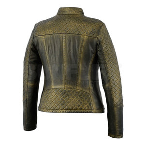 Best Selling Women's <b>Winter</b> <b>Leather</b> <b>Jacket</b> Latest Style with Stand Collar Breathable Feature Finished Processing for Wholesale - Product Image 6