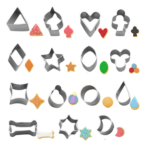 ชุดเครื่องตัดคุกกี้6ชิ้นที่ยอดเยี่ยมพร้อมแม่พิมพ์บิสกิตสแตนเลสเกรดอาหารเหมาะสำหรับการอบขนมและสร้างสรรค์คุกกี้แบบ DIY - Product Image 4