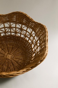 Frutero de ratán natural con forma única Decoración de presentación de comida natural Productos vietnamitas al por mayor ecológicos - Product Image 5