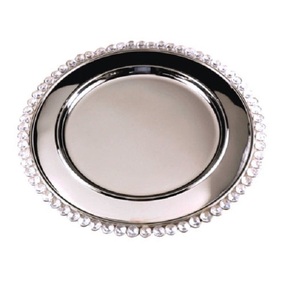 Plaques de charge en métal personnalisables de haute qualité Design rond de luxe pour les hôtels et restaurants de mariages à domicile - Product Image 5