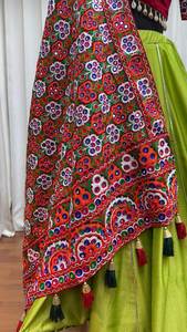 New Arrival Modern Designer <b>Chaniya</b> <b>Choli</b> with Dupatta Lehenga Party Wear Pure Cotton Stitched 40 Inch Length 42 Waist - Product Image 6