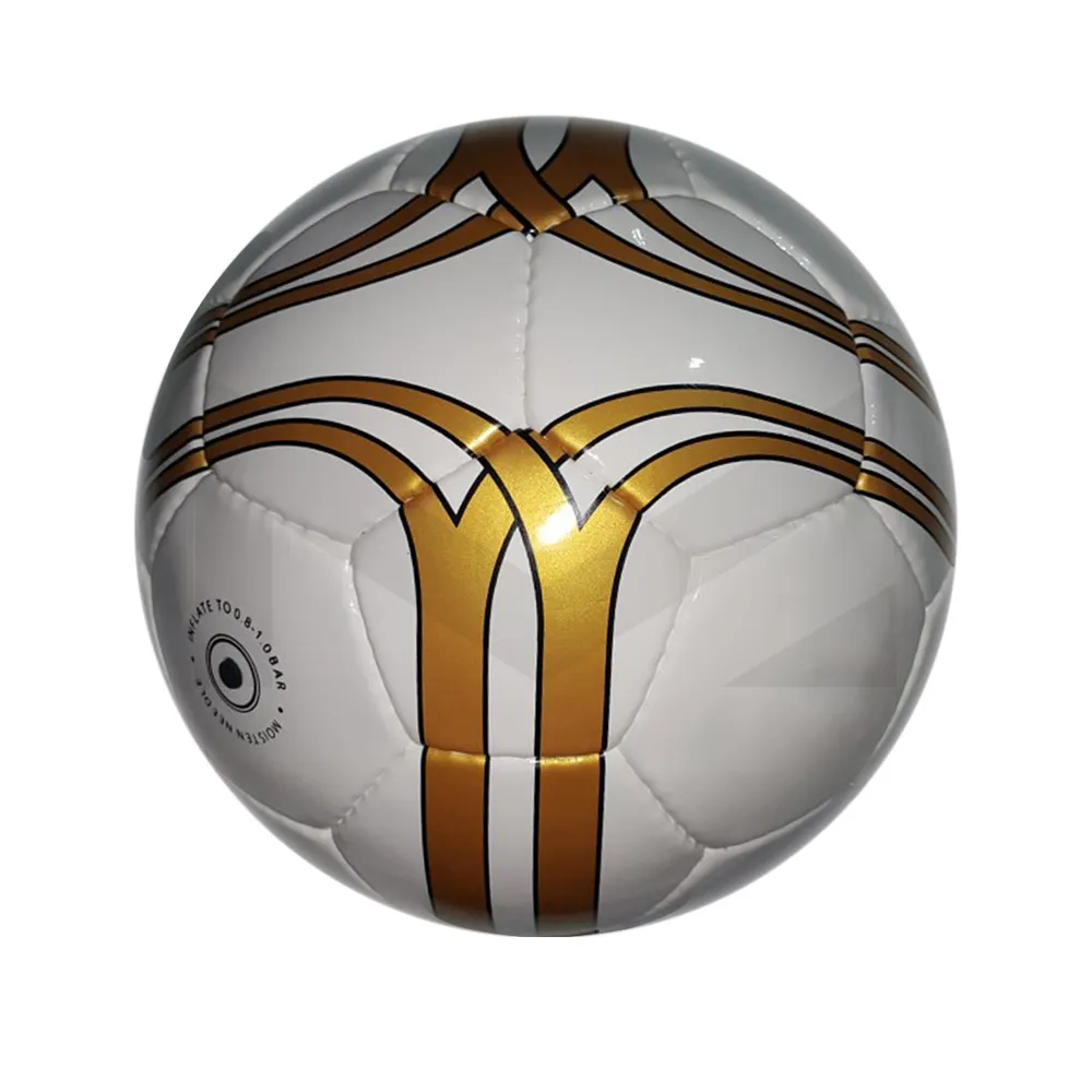 Eğitim kalite resmi boyut PU TPU PVC futbol topu ile özel Logo baskılı futbol maç için
