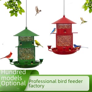 Alimentador de pájaros de Metal moderno para cardenales pinzones Blue Jays Warblers comederos de pájaros salvajes colgantes al aire libre gran regalo para los amantes de los pájaros - Product Image 6