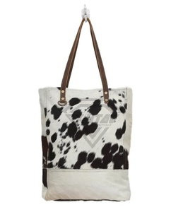 Bolso de mano de piel de vaca auténtica, bolso de hombro de piel de vaca, bolso de mano de cuero de vaca, bolso de mano de cuero genuino de lujo personalizado - Product Image 1