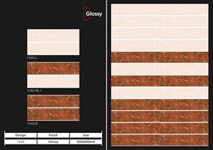 Juego de azulejos de pared de cerámica de la mejor calidad 300x600, decoración de azulejos, color marrón, Rosa ligero de 8mm de espesor - Product Image 3