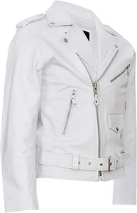 Chaqueta de cuero auténtico para hombre, chaqueta básica de piel sintética para motocicleta, chaquetas de piel sintética suave para Otoño e Invierno para hombre - Product Image 4