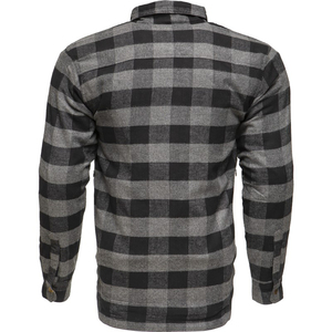 Motorcycle Shirt Cold Lined Padded Riding Touring <b>Flannel</b> Shirt Motorbike Protective Gear <b>Jacket</b> with Leather Shoulder Armor - Product Image 2