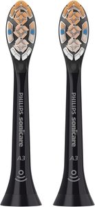 Philips Sonicare A3 Cabezales de cepillo de dientes eléctrico de repuesto todo en uno-Paquete de 2, HX9092/95, genuino, negro - Product Image 3