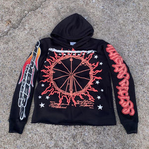 Survêtement personnalisé pour hommes Ensemble deux pièces sweat à capuche et pantalon de survêtement Survêtement unisexe Sérigraphie Survêtements - Product Image 5