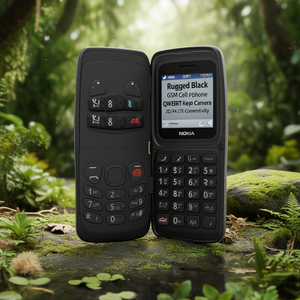 Teléfono Celular GSM Resistente con Tapa Negra, Teclado QWERTY, Cámara y Conectividad 2G/4G LTE - Product Image 3