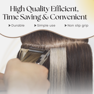 Pince à cheveux ergonomique arc-en-ciel pour extensions de cheveux avec une forte adhérence et des outils en acier inoxydable durables - Product Image 4