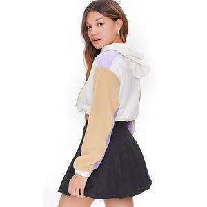 Sudadera con capucha de manga larga de algodón puro para mujer, Top corto suave para la temporada de otoño para descansar diariamente o ropa de calle - Product Image 2