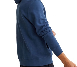 Sudadera con capucha de felpa francesa de color sólido, tejido premium, nueva llegada, con bolsillo oculto, transpirable, MOQ bajo, para hombre - Product Image 4