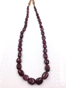 ลูกปัดทับทิมเรียบธรรมชาติสำหรับการทำเครื่องประดับที่ดีทำสร้อยคออัญมณี - Product Image 5