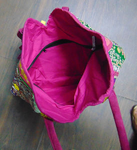 Bolsa étnica de algodón bohemio de gran capacidad, duradera, colores vibrantes, cierre de cremallera, personalizable, uso al aire libre, grandes eventos culturales - Product Image 3