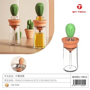 180ML distributore di olio bottiglia di misurazione utensile da cucina olio Dispenser bottiglia 180ML strumento di misurazione della cucina 13915 resistente